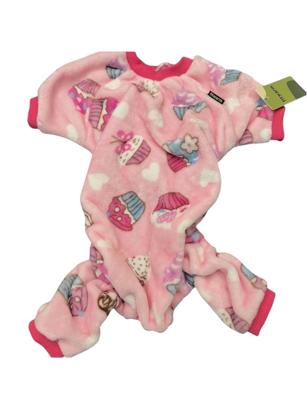 Fitwarm L Cupcake Dog Outfit Cozy Pink NWT